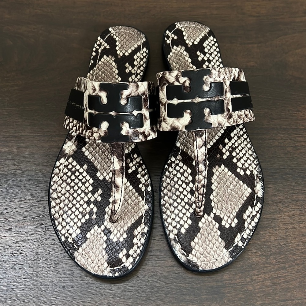 Tory Burch Leigh snake sandals 7.5